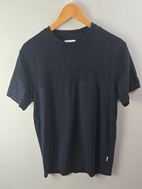 London Peter Werth Men's Canal T-Shirt - Dark Navy Crew Tee Shirt Sz M Euro Boho